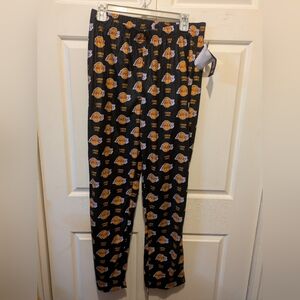 Black NBA Team Logo LeBron James Pajama Pants Size Large New!